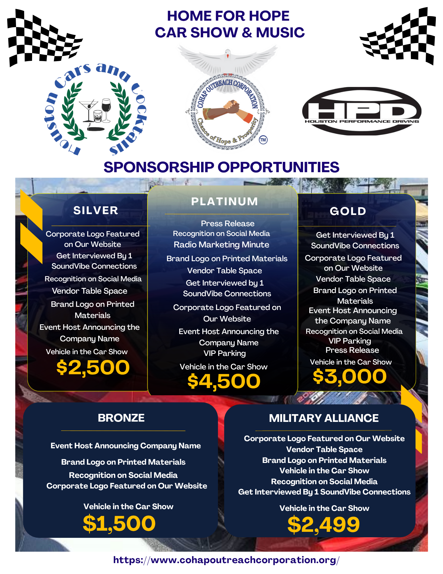 Home for Hope Car Show & Music Sponsorship Opportunities